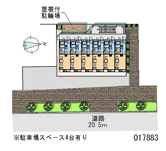 ★手数料０円★小平市小川町　月極駐車場（LP）